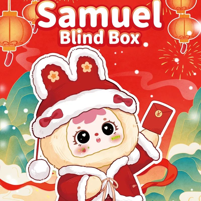 

Игрушка-сюрприз Samuel 400% Auspicious Snow Greets The Spring Festival, виниловая плюшевая игрушка в закрытой коробке, мягкая подушка, украшение для рабочего стола, подарочная коробка-сюрприз