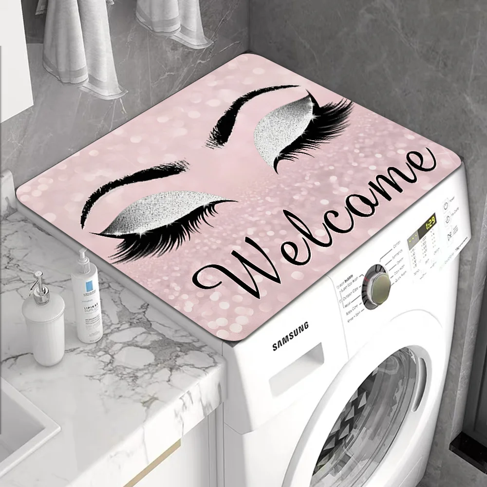 Rose Golden Glitter EyeLash Lashes Table Drain Pad Tabletop Absorbent Draining Mat Tableware Mats Placemats For Table Decor