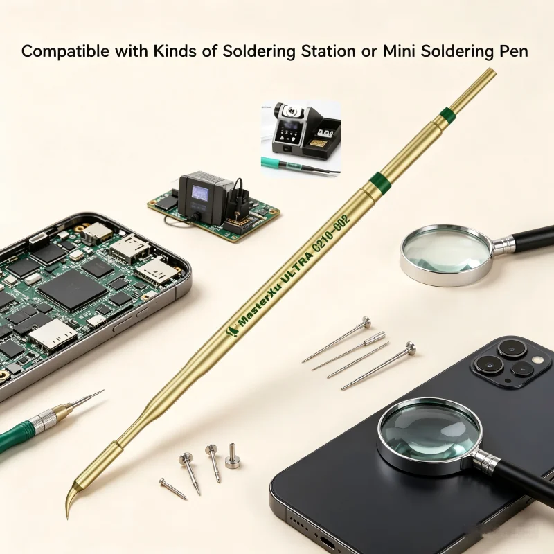 HISEECON C210 Soldering Iron Tips 50000 Times Tested 72H Aging Resistant Compatible Multiple Soldering Stations Wholesale Repair