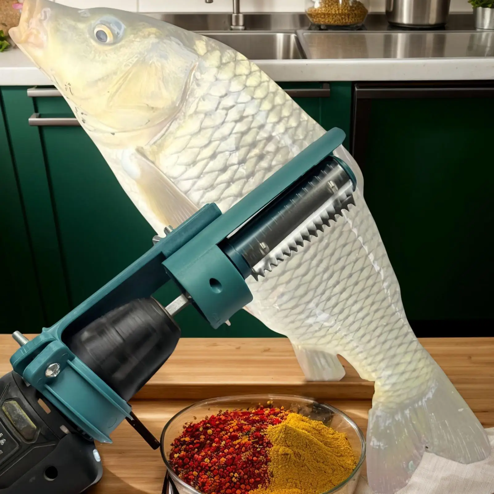 

Fish Scale Remover Cordless Electric Fish Scraper Kitchen Gadgets for Home Outdoor Fishing Market Family Friends Gathering