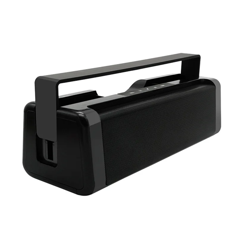 HSPDIA new square Bluetooth speaker Radio FM Digital display screen portable handle belt sound box boombox caixa som portatil