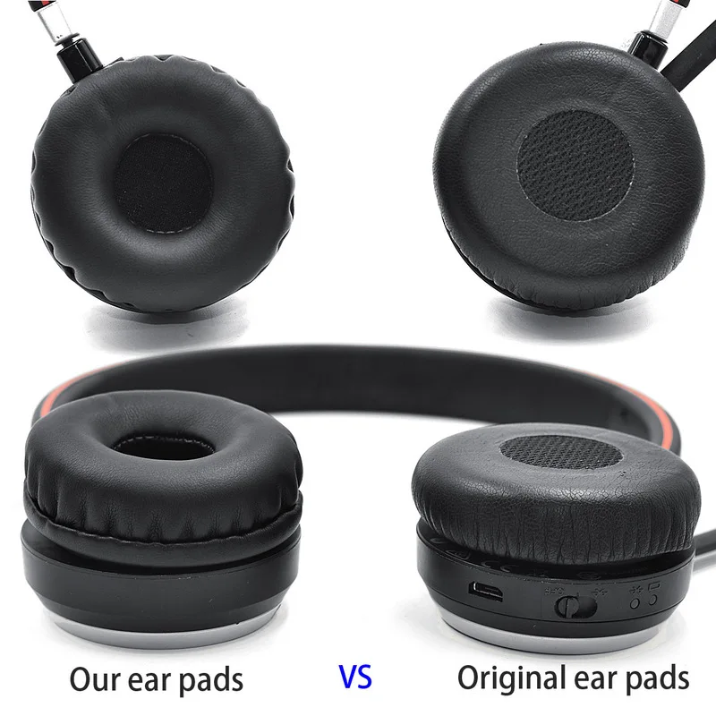 Premium Replacement Earpads Cushion Ear Pads Compatible With Jabra Evolve 20 20se 30 30II 40 65 65+ Office Call Headset Parts
