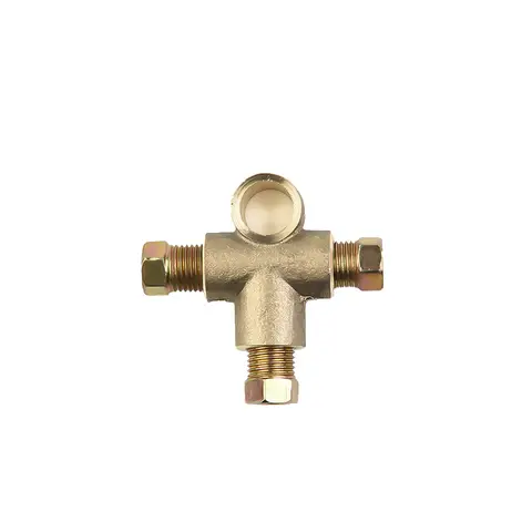 Raccord en T de frein à 3 voies avec 3 écrous mâles pour raccord métrique M10 x 1 mm et tuyau de 3/16 pouces pour flexibles de frein de voiture, accessoires automobiles