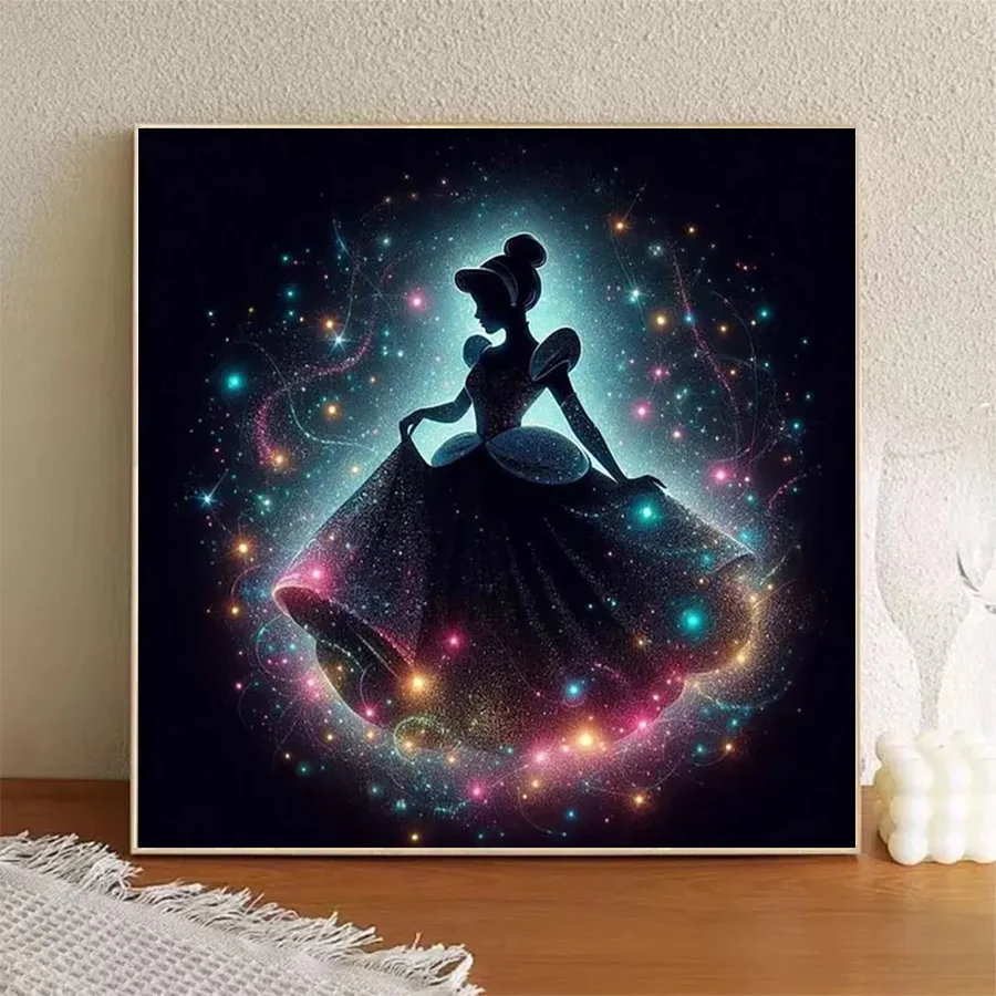 1 piece - 5D-DIY - Flocking cloth - Special drill - Diamond painting set - Princess Universe - Mosaic - Diamond Art view 2