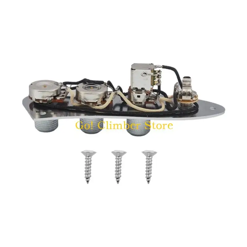 Q84C Control Plate Assembly with Output Port, Selector, and Three Knob Layout for Instrument Repair Projects Daily Use