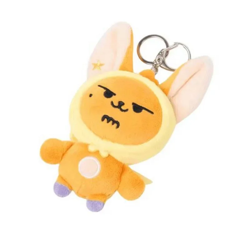 TXT Dolls Kpop-llaveros de felpa, llaveros de tutú, llavero de muñeca de dos barras, colgante de bolsa de felpa