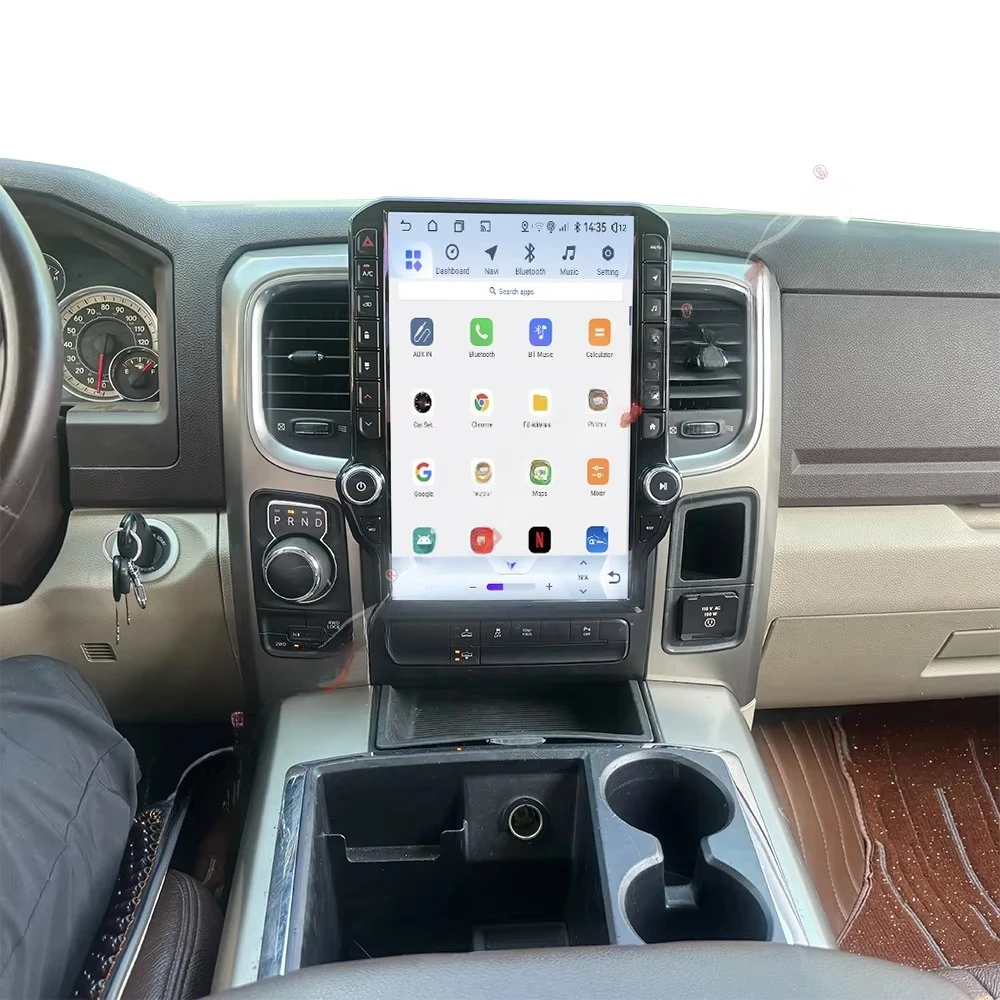 14.5 Inch Android Car Radio GPS Amplifier Touch Screen for RAM 1500 3500 2012-2018 Multimedia Auto Stereo Player Built-in