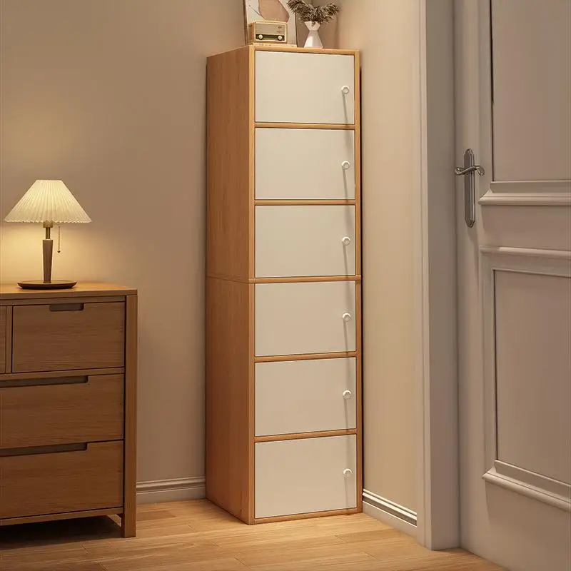 simple-modern-wall-mounted-storage-cabinet-bedroom-living-room-multi-functional-pull-out-cover-wardrobe-organizer-rack