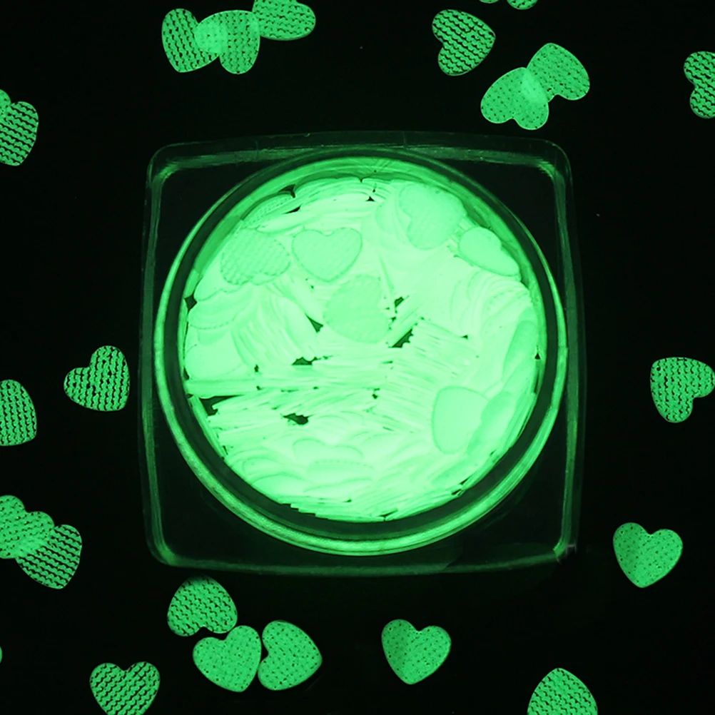 

Sequin Patch Heart Shaped Nail Sticker Star Moon Stickers Thin Section Luminous DIY