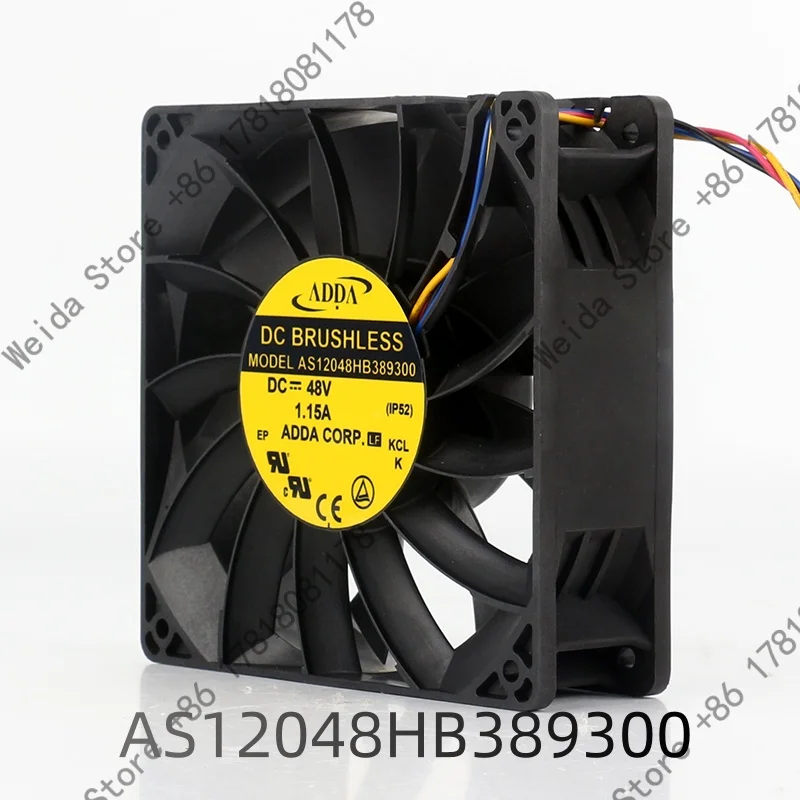 

Original ADDA AS12048HB389300 48V 1.15A AC EC 12038 120X120X38MM12CM High Airflow Cooling Fan