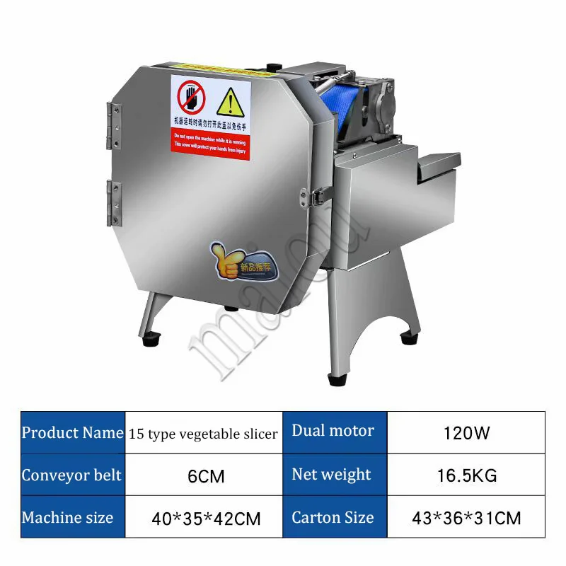 Commercial Green Onion Cutter Cleaf Vegetable Segment Cutter Chili Ring Cut Chives Sauerkraut Shredded Cutting Machine