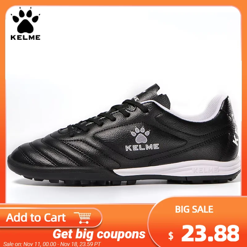 KELME Men Training TF Soccer Shoes Artificial Grass Anti-Slippery Youth Football Shoes AG Sports Training Shoes   871701