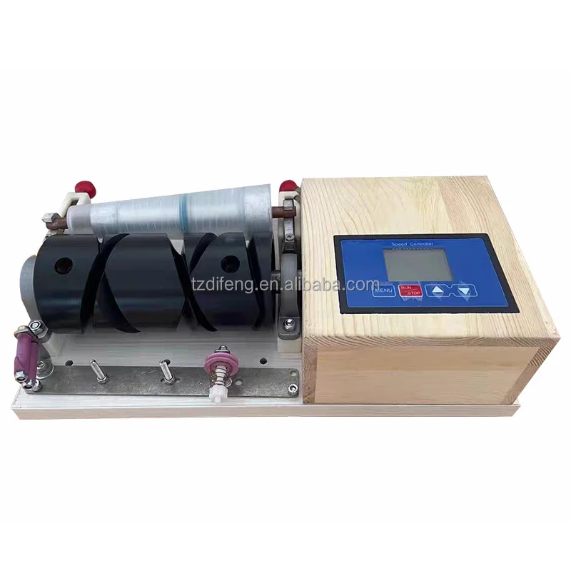 Textile Machinery  Fixed Speed Mini Winding Machine Double Wax Frame  Ply Wool Spinning Machine
