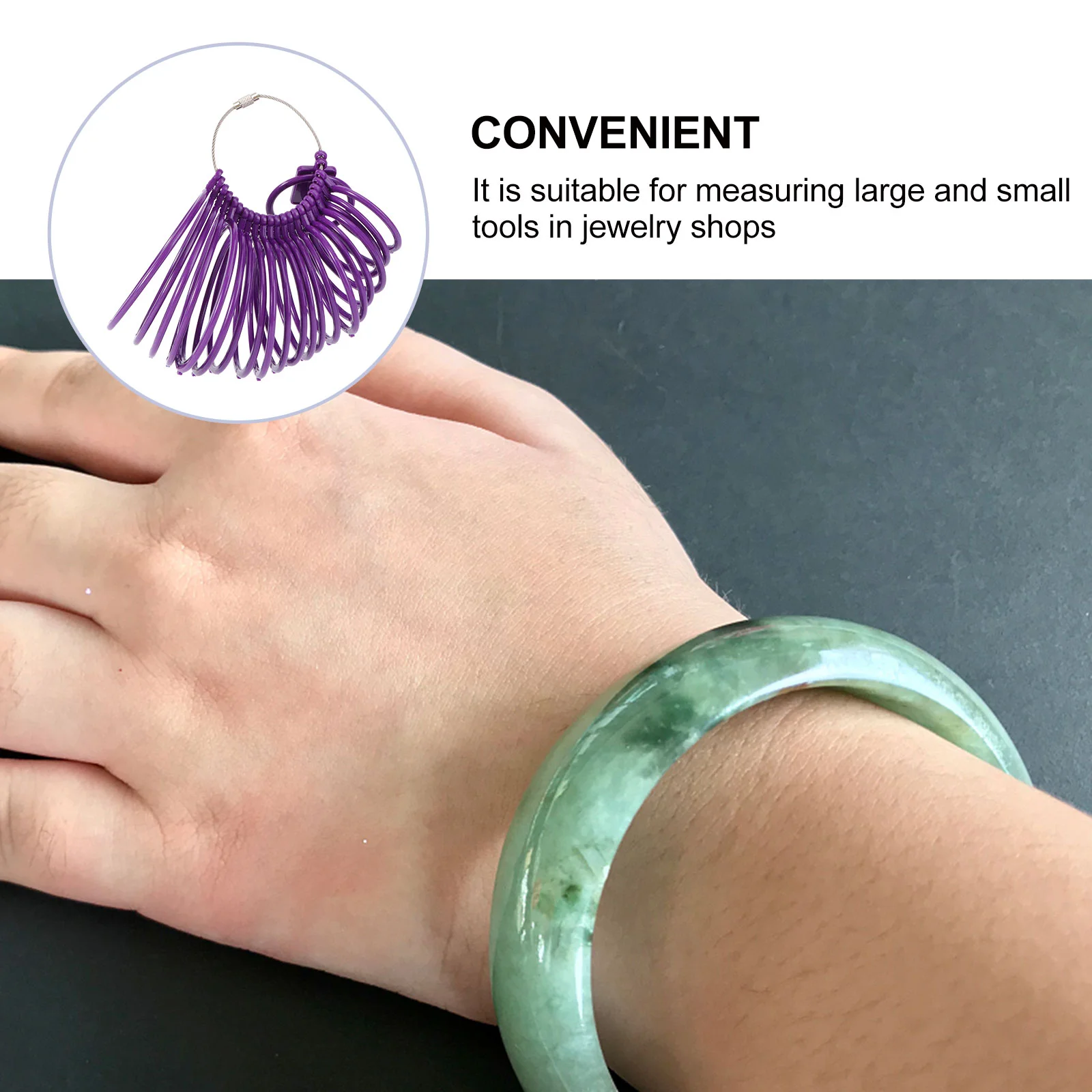 The Ring Bracelet Measuring Tool Measurement Jewelry Gauge Purple Lap Baby