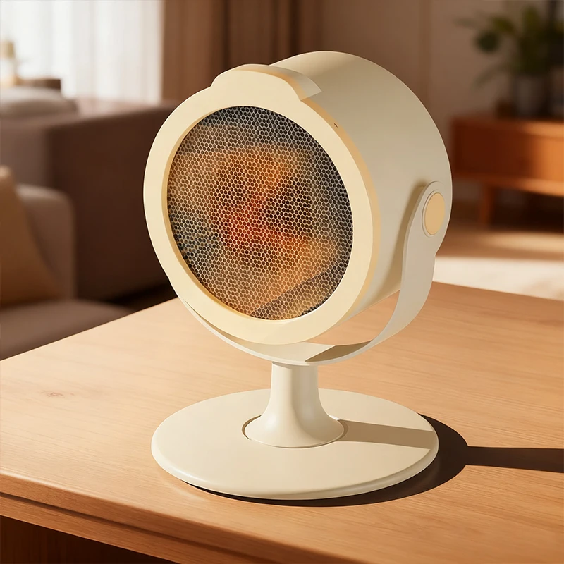 500W Portable Desktop Electric Heater Warm Air Blower Heating Ceramic Space Heater With Tip Over Protection For Home Use