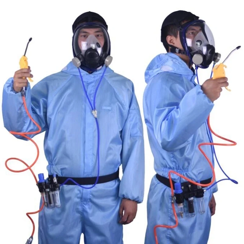 Hot Three-In-One Function Supplied Air Fed Industry Respirator System 6800 Full Face Gas Mask Respirator