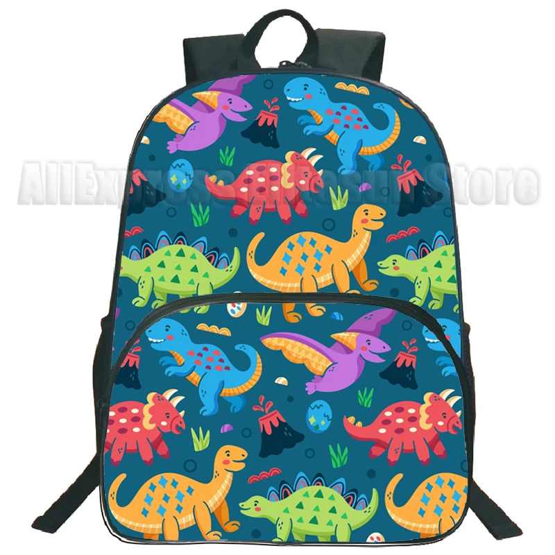 Dinosaur 3D Print School Bags For Teen Girls Back Pack Dragon 16 pollici bambini zaino grande scuola bambini borsa studente Bagpack