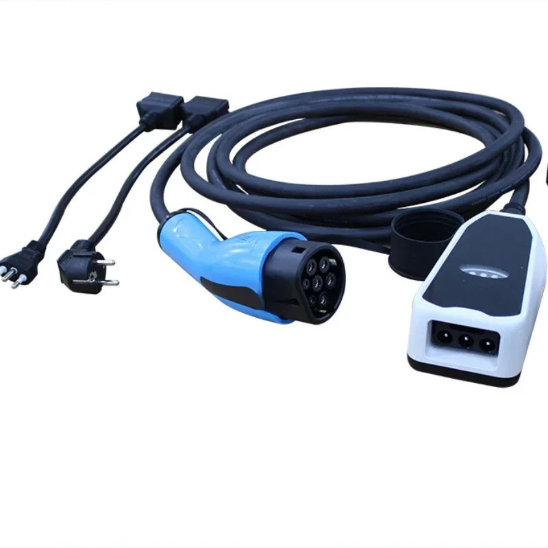 IEC 62196 level 2 wallbox electric car charge cable