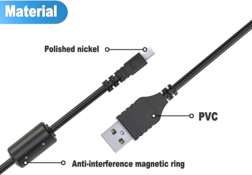 8Pin USB Data Cable for CASIO Exilim EX-Z800 EX-ZS5 EX-ZS6