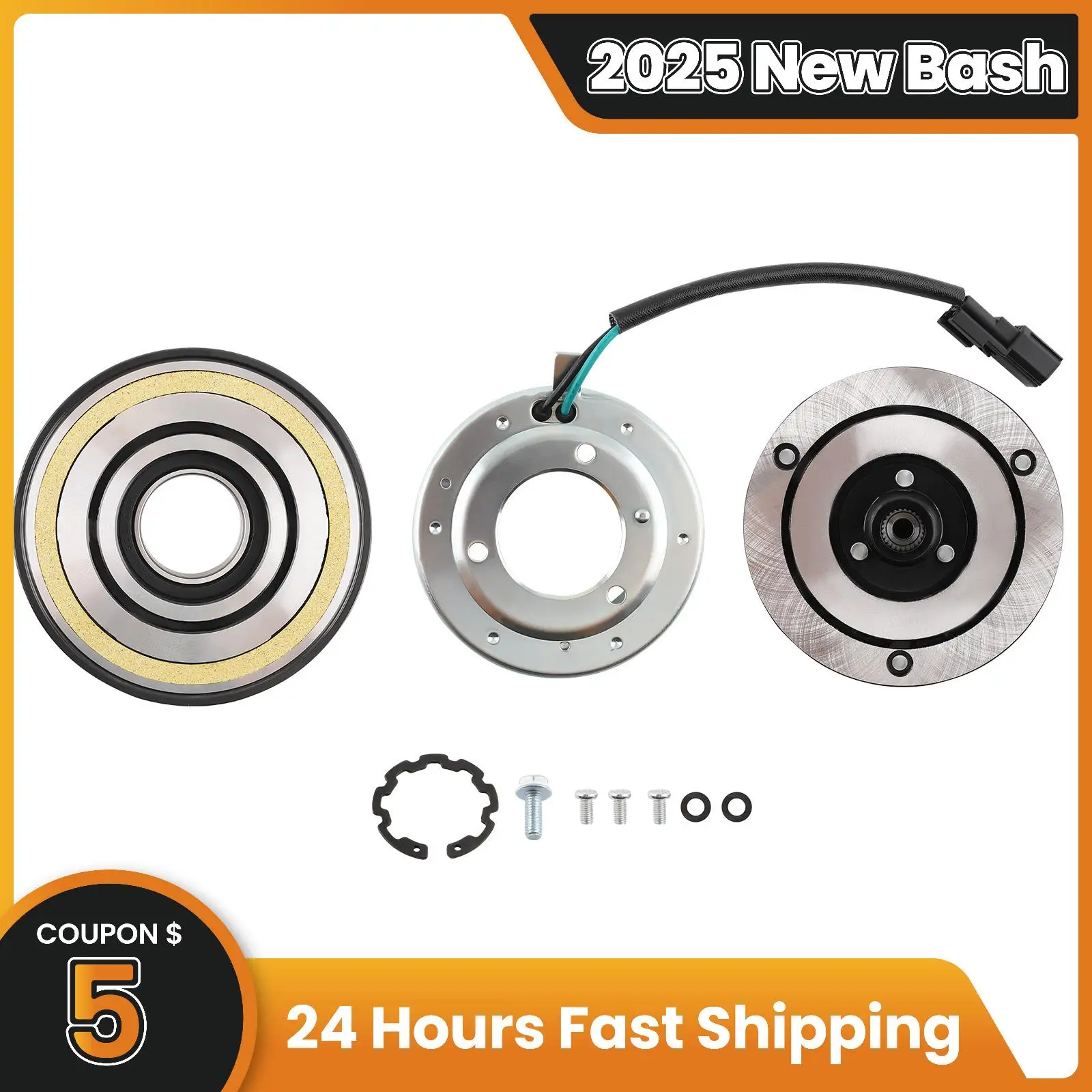 

New A/C Compressor CLUTCH KIT for 2011-2022 Ford Mustang 5.0 Liter 5.2 Liter