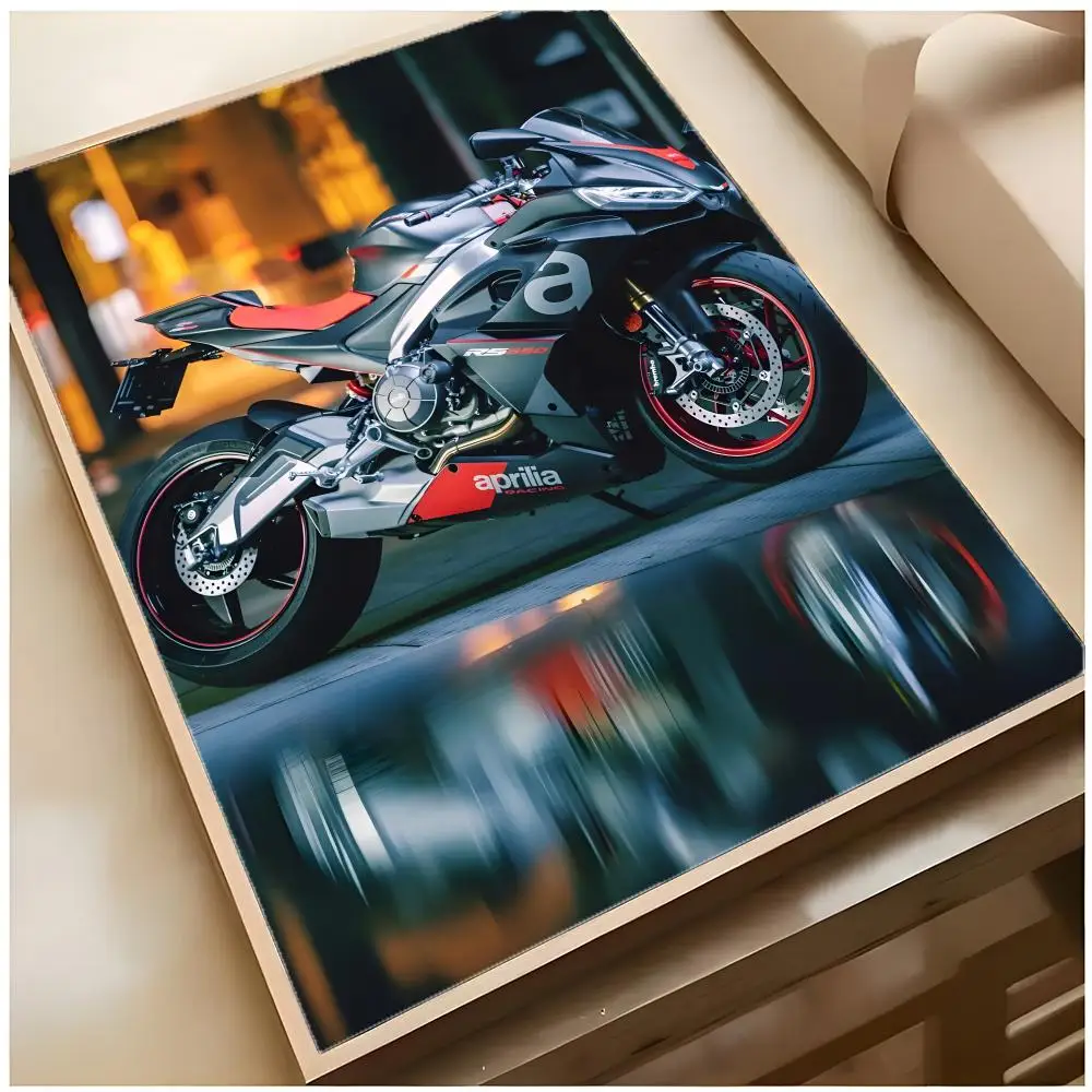 Aggressive Racing Sporty A-Aprilia Poster Top-tier Indoor room Decor Art & Household Decoration Presents