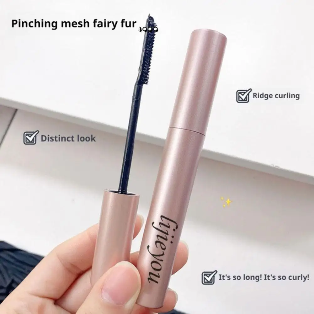 Rímel naturalmente cachos, grosso e longo, com cabeça de escova de silicone, máscara gecomo especialmente personalizada para cuidados com as mulheres asiáticas i7a5