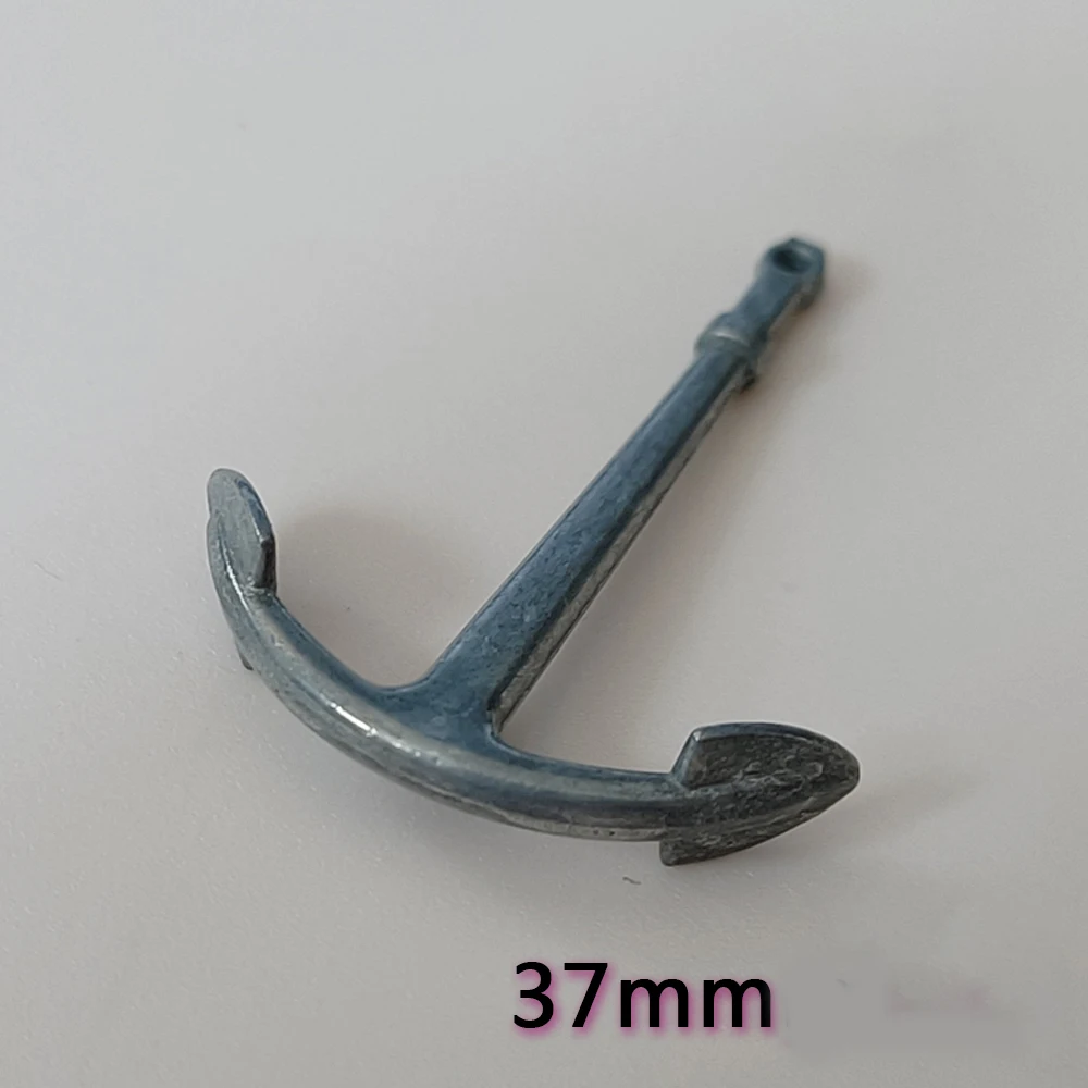 Model Metal Anchor Solid Wood Sailboat Assembly Accessories DIY Hobby Making Tools 2 Pcs/set