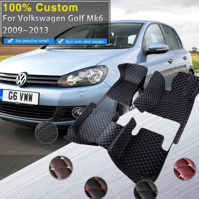

Качественный автомобильный коврик RHD для VW Volkswagen Golf6 Golf 6 Mk6 5K 2009 ~ 2013 г., противогрязевой коврик, коврик, коврик, автомобильные аксессуары Ve