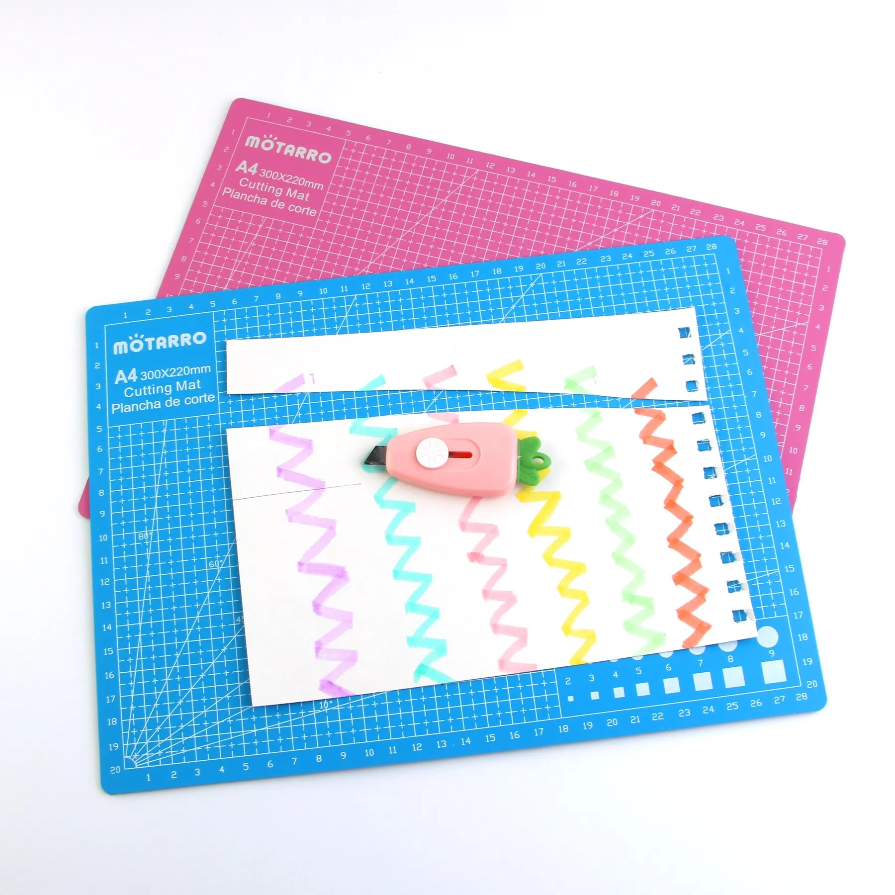 MOTARRO durable A4 multifonctionnel tapis bleu rose sculpture gravure BRICOLAGE tapis 2MM l'épaisseur de la planche à découper