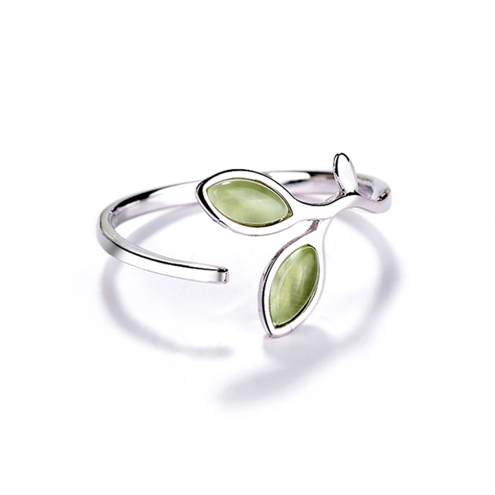 

Sterling Silver Bud Ring Exquisite Opening Small Fresh Elegant Finger Decoration Chic Fashion Rings for Women Party Occasion