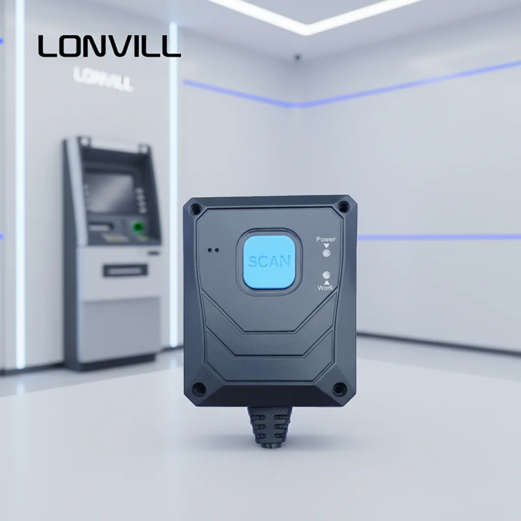 LONVILL High Performance 2d Wired Embedded Fixed Barcode Scanner for Cabinet Machines