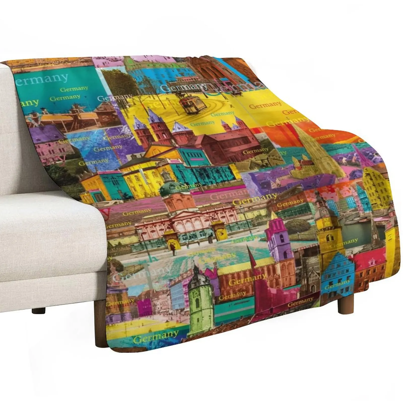 Germany is colorful and has many sights to offer, colorful gifts from Germany Throw Blanket