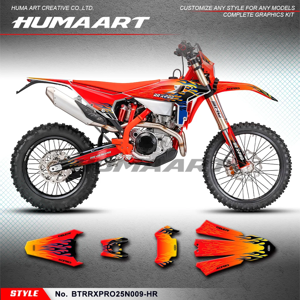 

HUMAART Racing Graphics Stickers Complete for 2025-2026 Beta RR / RR RACE / RR X-PRO 125 200 250 300 350 390 430 480 Vinyl Decal