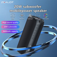 Zealot S32 MAX Outdoor Portable Subwoofer Wireless Speaker,Waterproof IPX 5,Dual Pairing, 3600mAh Battery.