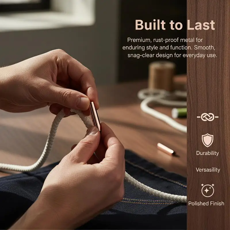 10 Stück verstellbare Kordelstopper aus Metall, robuste, sichere Befestigung für Taschen, Kapuzenpullover, DIY-Bastelarbeiten, Kabel, Federstopper