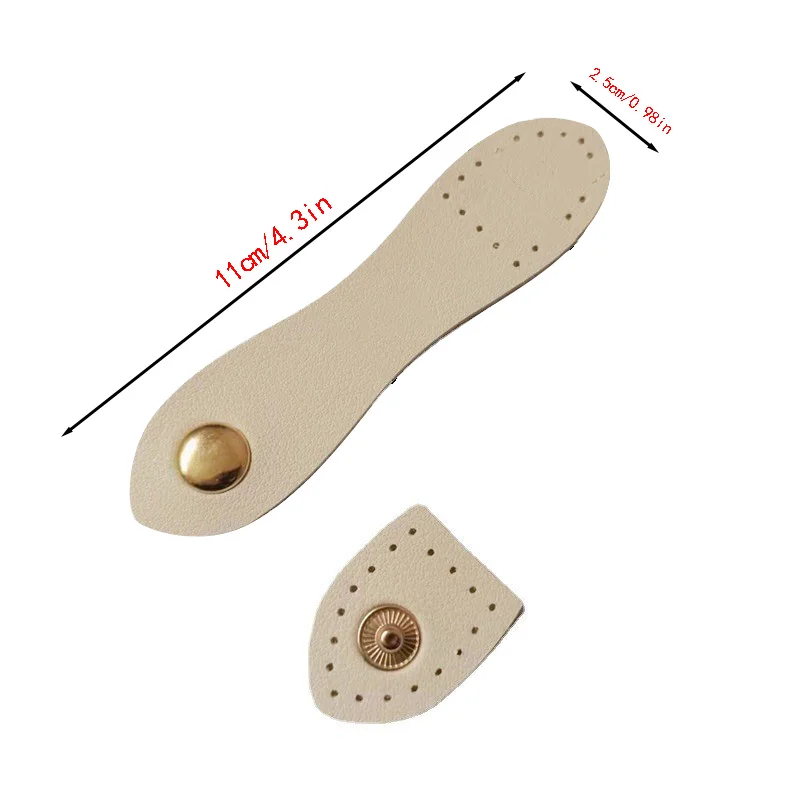 10Pcs/Set DIY Wallet and Bag Making Accessories Set, Multi-Color Pu Leather Buckles, Universal Leather Buckle Locks for DIY Handmade Bags, 8-Shaped Gourd-Shaped Snap Buttons