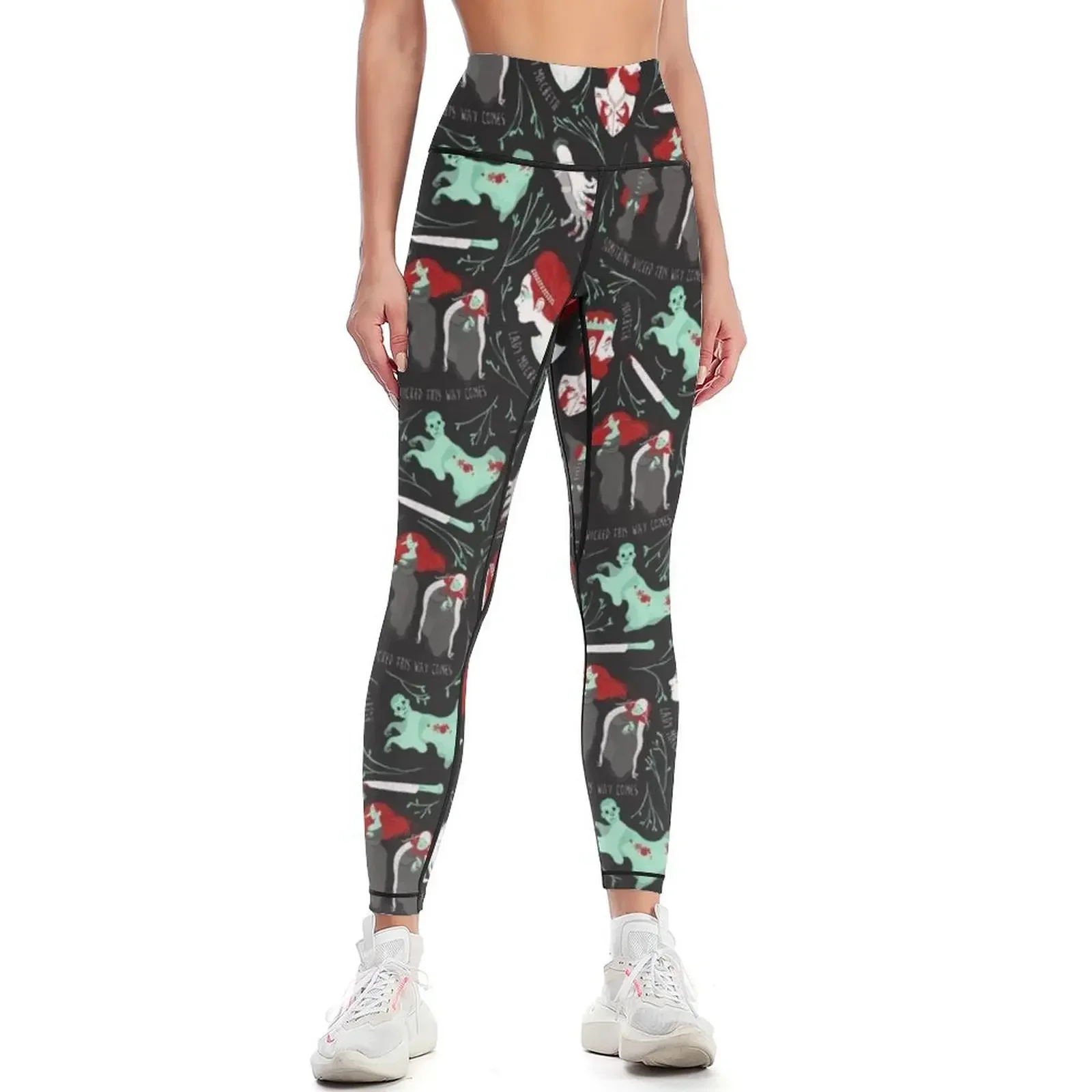

Shakespearean pattern - Macbeth Leggings Pants sport Fitness's gym clothes Women's gym Womens Leggings
