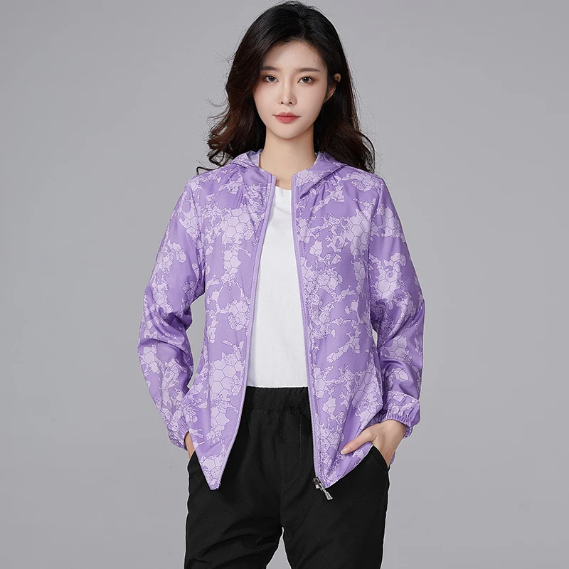 سترة صيفية رجالية بأكمام طويلة من الحرير الثلجي بنمط التمويه للحماية من الشمس، مناسبة للأنشطة الخارجية وركوب الدراجات، تصميم ...