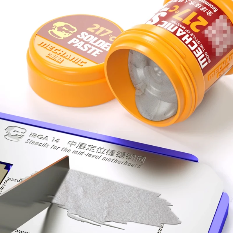 Mid layer solder paste on the motherboard 138℃158℃ low-temperature solder paste 183℃217℃ chip CPU solder paste