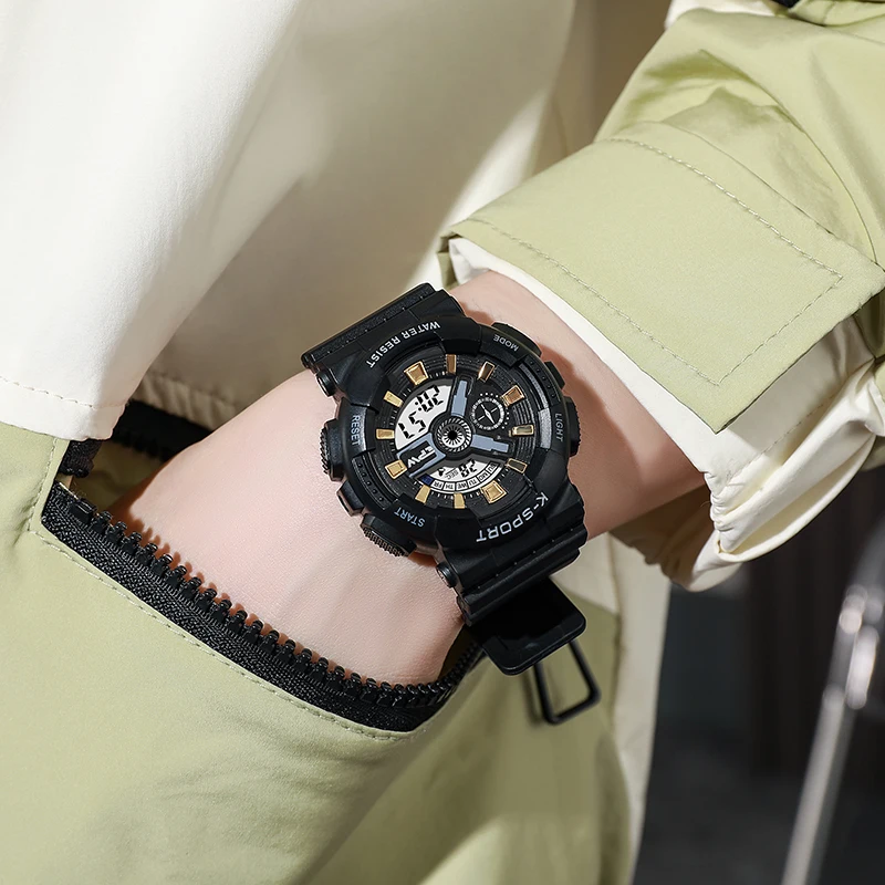 Youthful Fashion Digital Sports Watch for Boys And Girls Electronic Plastic Watch for Middle High School Students And Teenagers