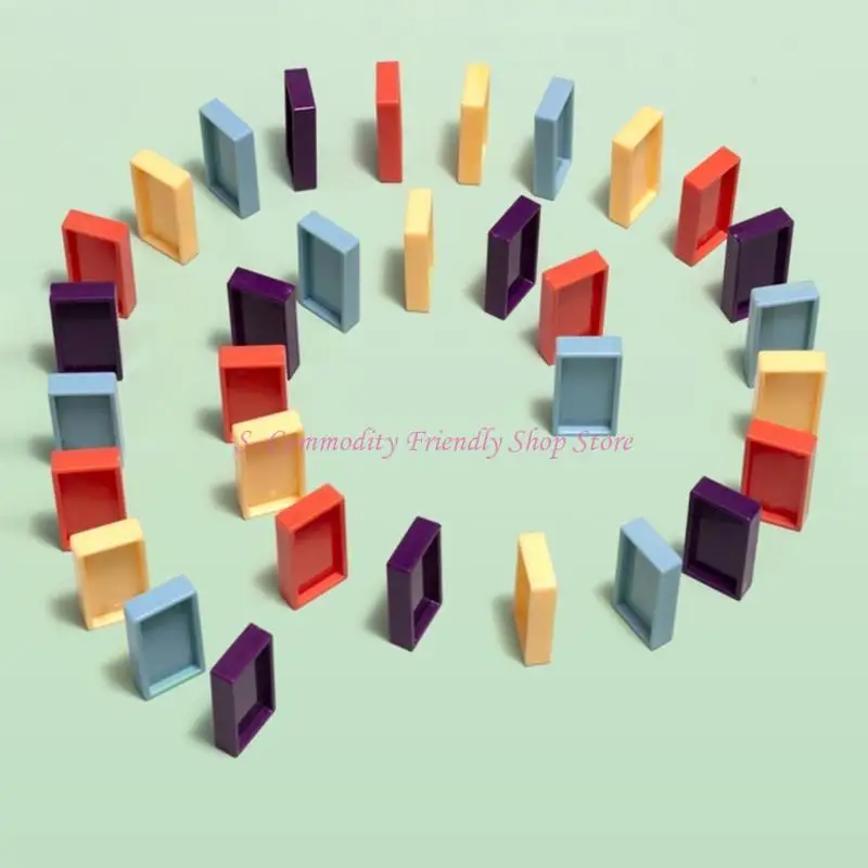 

Набор блоков домино 85AE, разобранный штабелируемый блок для электропоезда для дошкольного образования