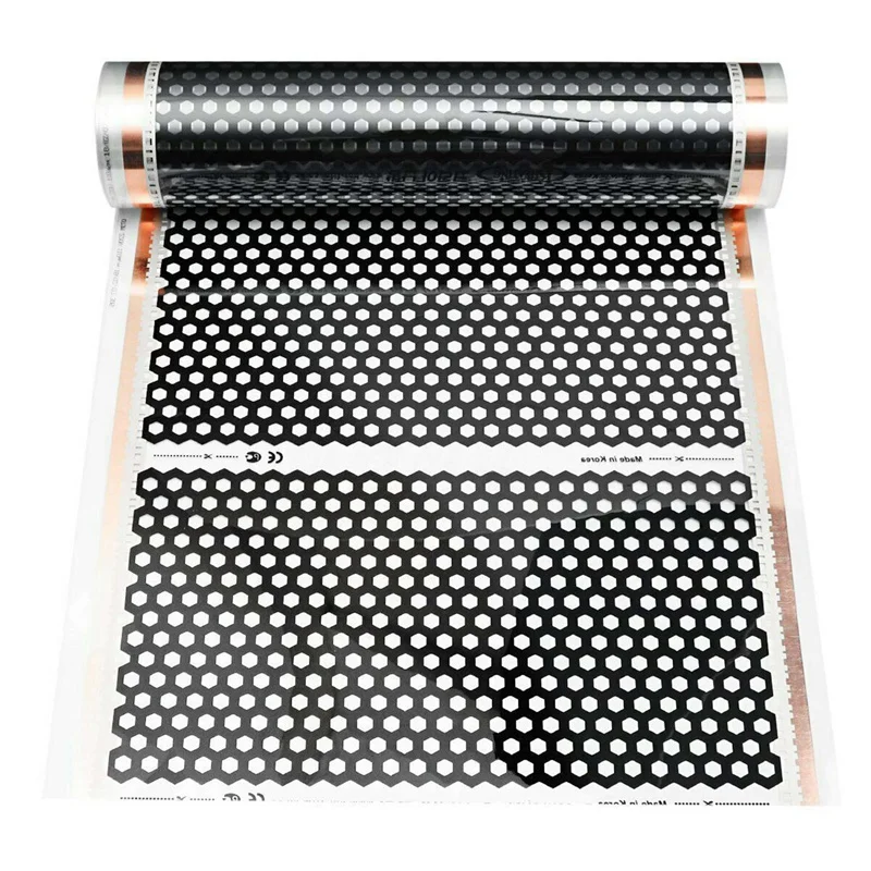 GTBL 2X Floor Heating 50Cmx2m Honeycomb Heater Electric Infrared Heated Floor Film 220V