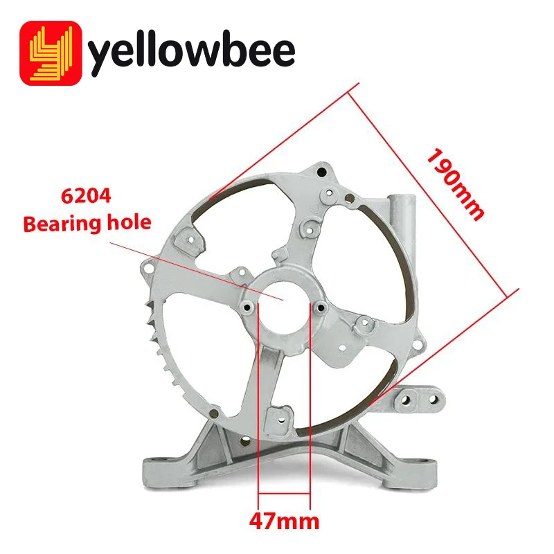 Imagem -04 - Suporte de Suporte para Gerador de Gasolina Diesel Suporte do Motor Tampa Traseira 186f 186fa 188f 190f 5kw 5.5kw 6.5kw Gx390