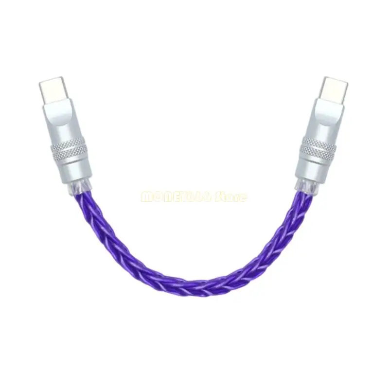 F62C 타입 C에서 빠른 충전 및 데이터 전송을위한 C 형 꼰 케이블 내구성