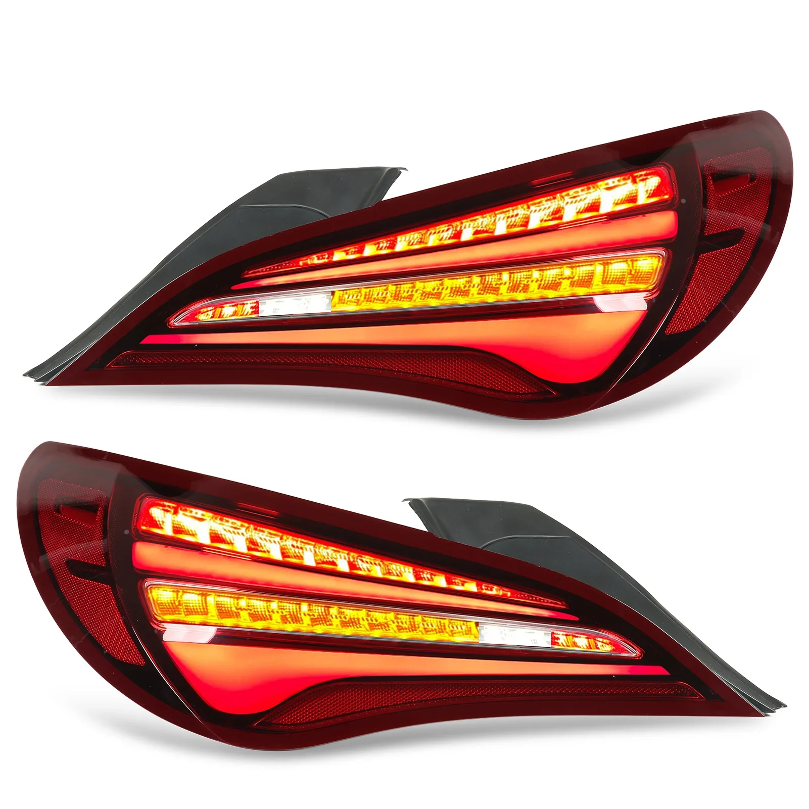 Upgrades Facelift Integrated LED Tail Lights Replacement for  CLA C117 Coupe X117 CLA45 AMG Halogen 2014 2015 2016