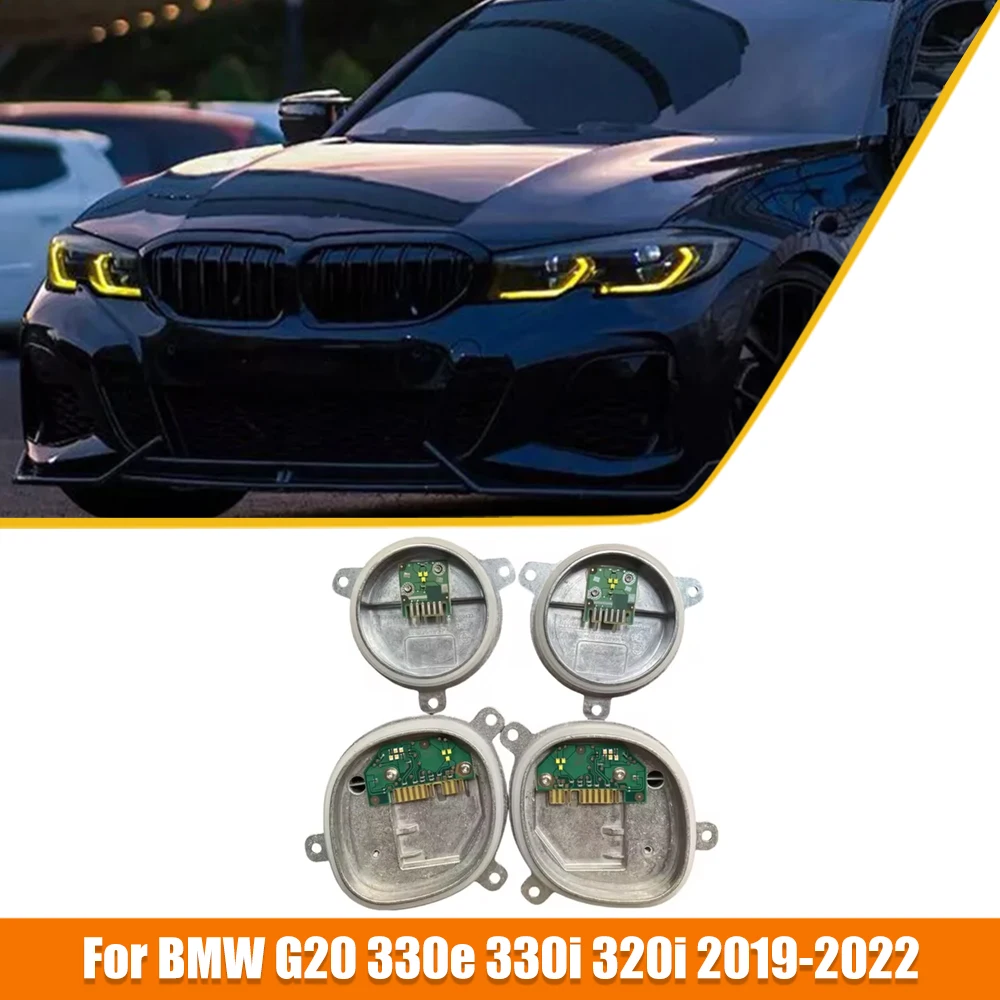 

NEW DRL Chip Modules Set For BMW G20 330e 330i 320i 2019-2022 63118737143 Laser Headlight Turn Signal Module Yellow Refit