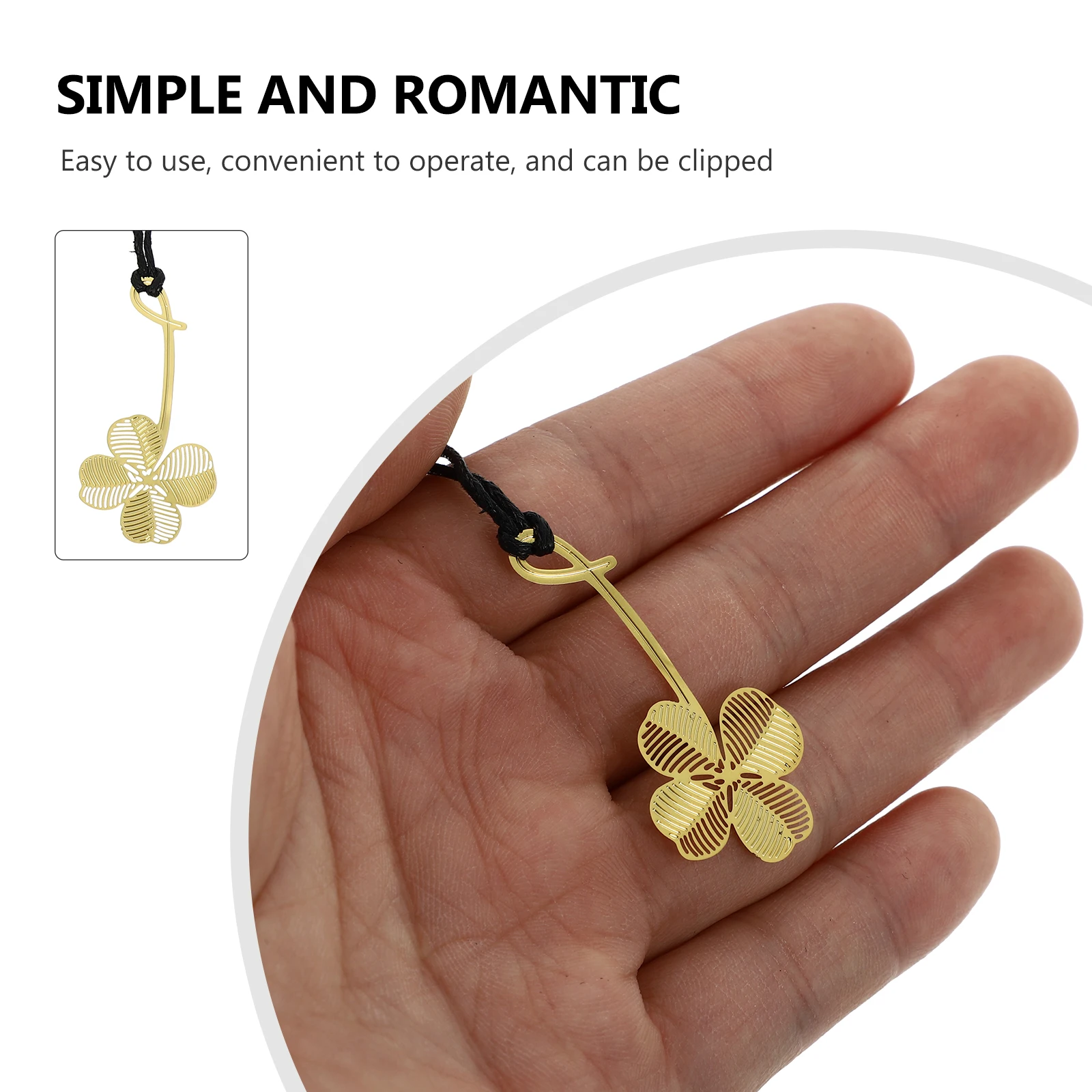 

Metal Plant Bookmark Floral Bookmarks for Lovers Cute Alloy Kit Flower