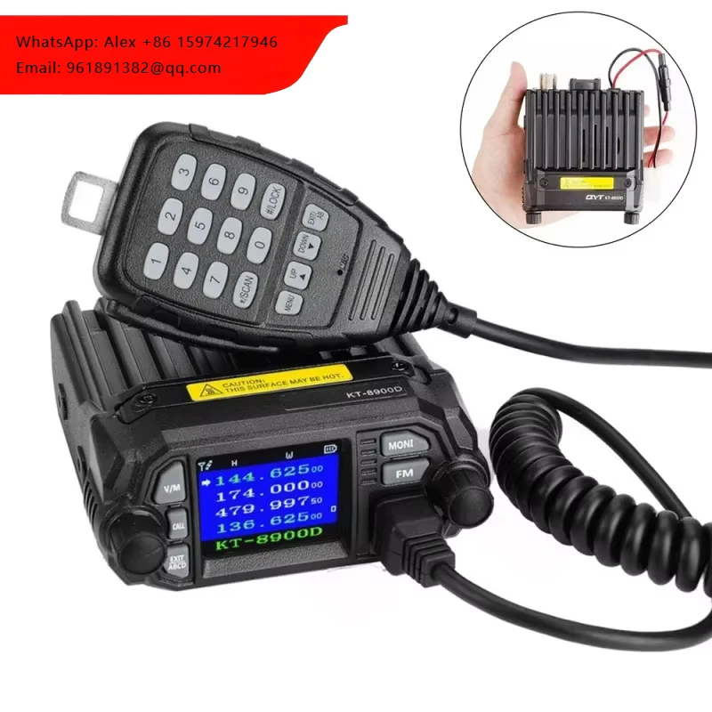 

QYT KT 8900D 8900 25W Двухдиапазонная автомобильная рация с 2 и 5 тонами, VHF/UHF, для установки в багажник, с функциями удаленного отключения и блокировки, мобильная радиостанция