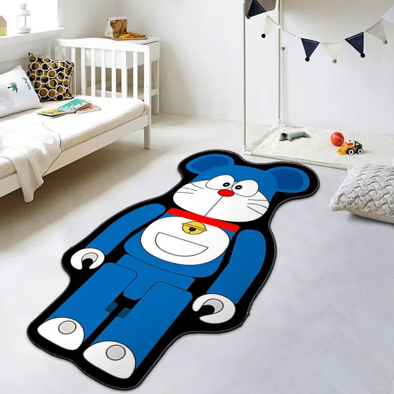 Doraemon Anime Cartoon Carpet Irregular Back Children Home Bedroom Decor Bedside Mat Non-slip Floor Mat Cosplay Doormat Kids Gif