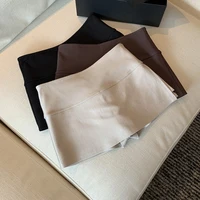 Gidyq-minifaldas Sexy para mujer, faldas ajustadas con abertura, informales, combina con todo, moda coreana, Y2K, novedad de verano